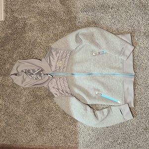 Long sleeve hooded zip up jacket